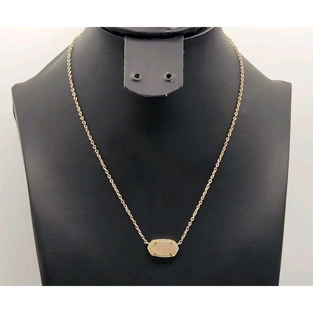 Kendra Scott Elisa Gold Pendant Necklace In Multi Color Drusy #7